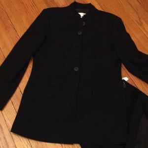 Cherron collection New York Paris Black wool suit